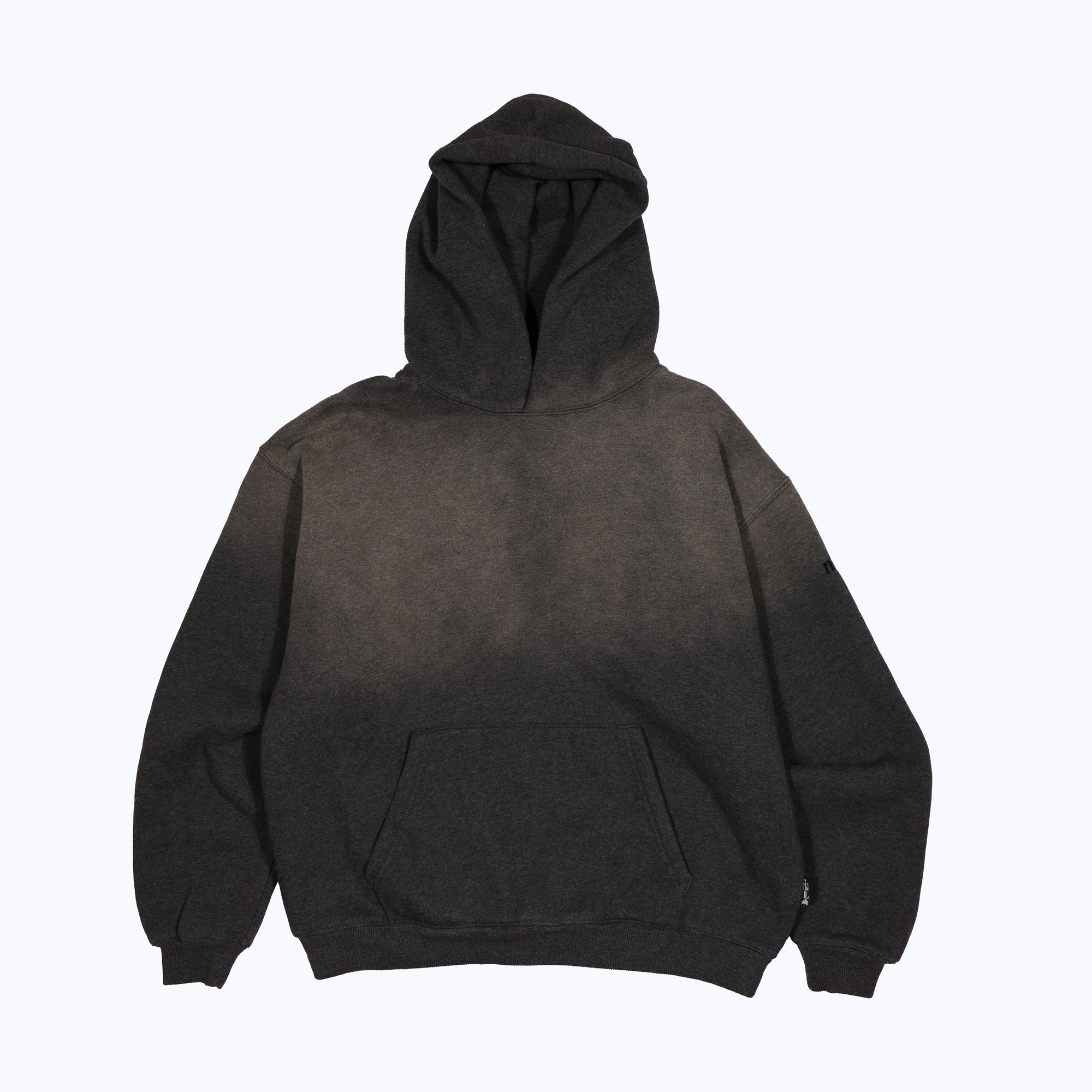 vintage faded hoodie in dark heather