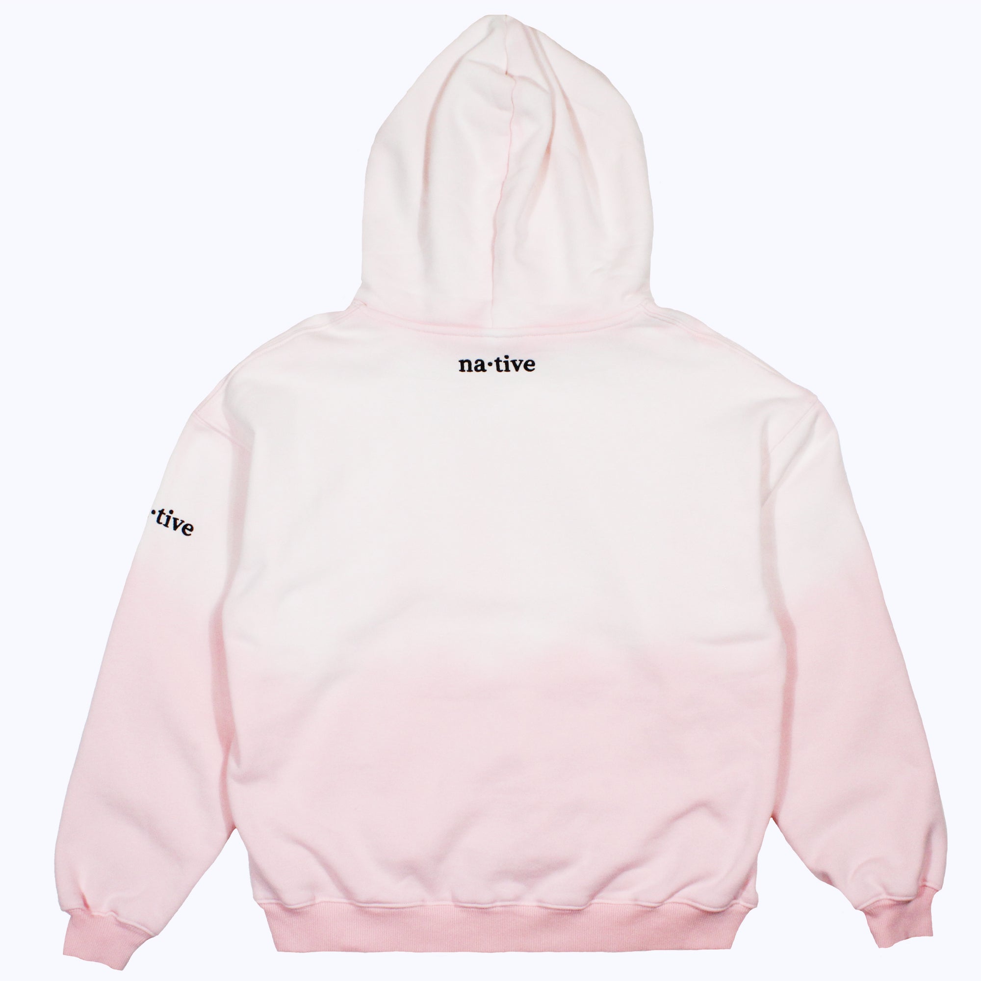 vintage faded hoodie in light pink
