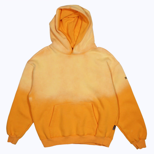 vintage faded hoodie in mango