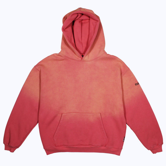 vintage faded hoodie in peach