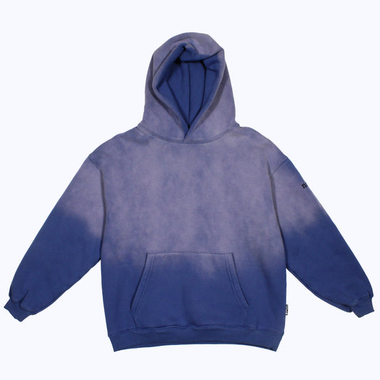 vintage faded hoodie in periwinkle