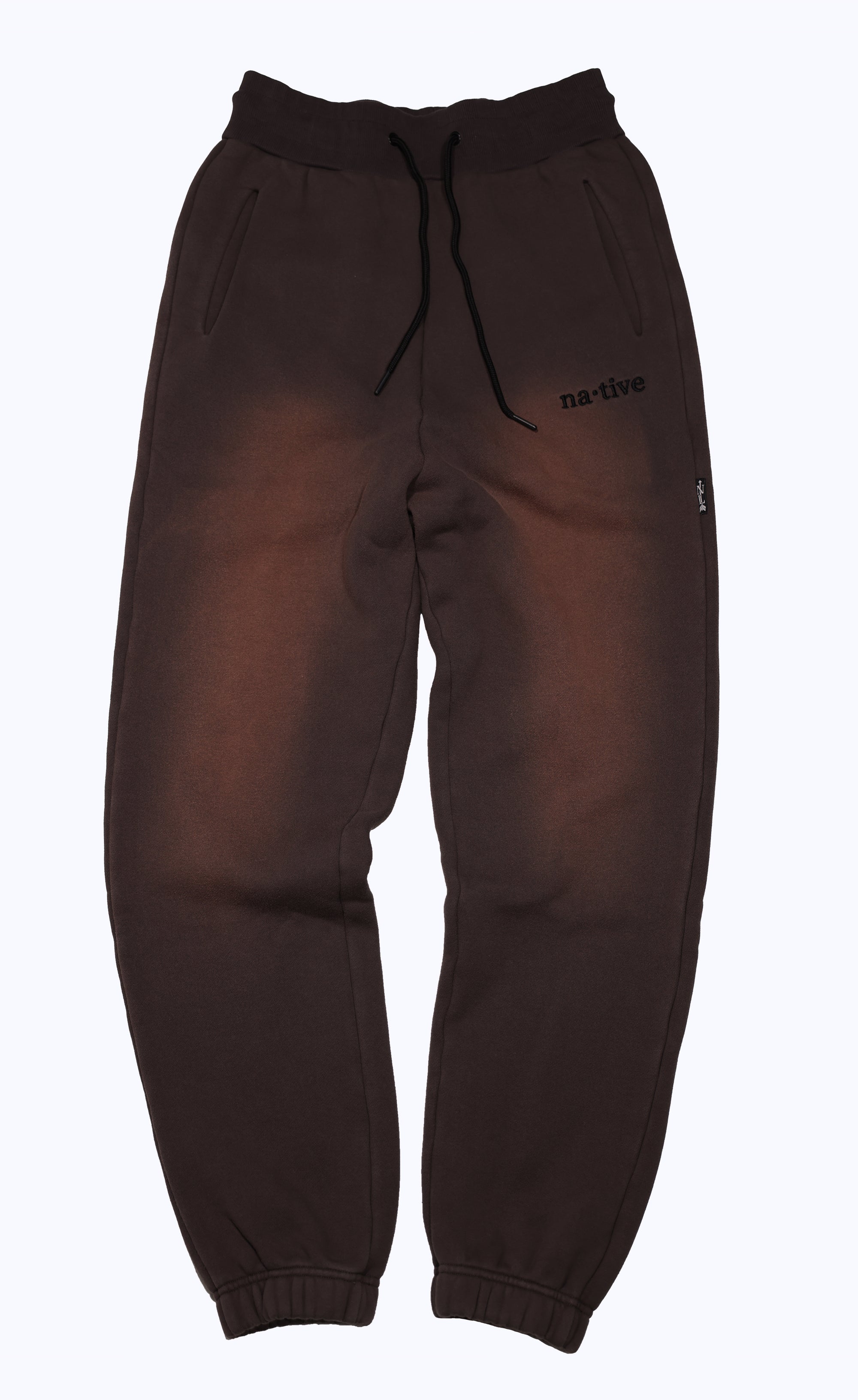 vintage faded sweatpants in charcoal
