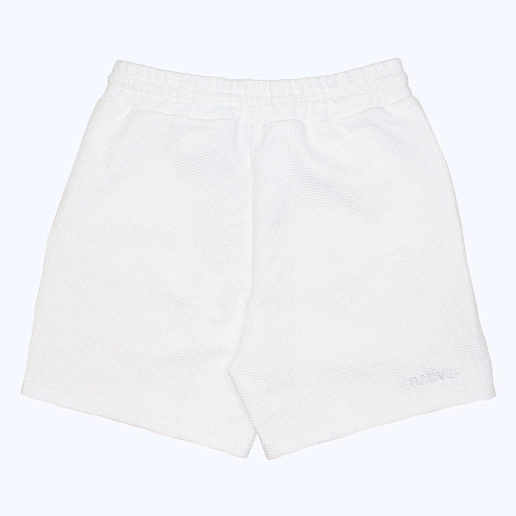 waffle shorts in whiteout