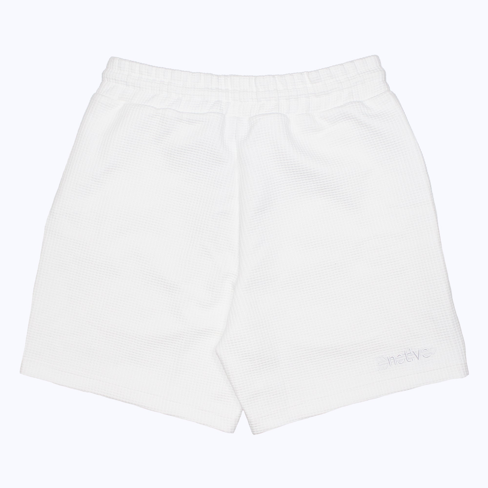 waffle shorts in whiteout