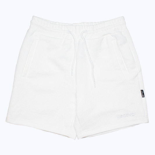 waffle shorts in whiteout
