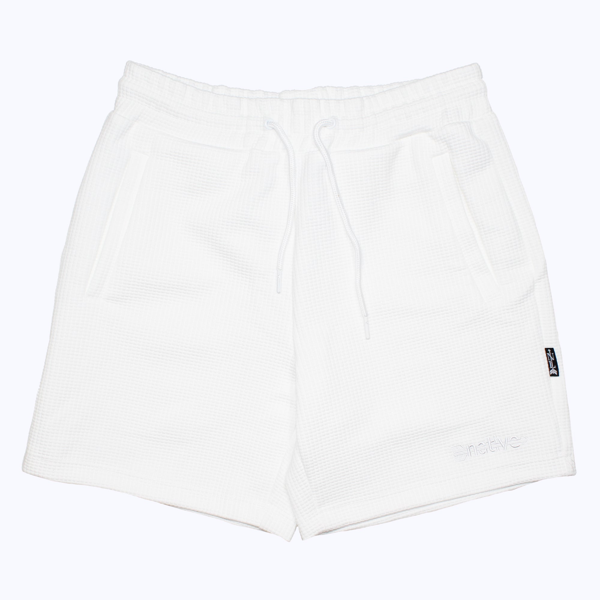 waffle shorts in whiteout