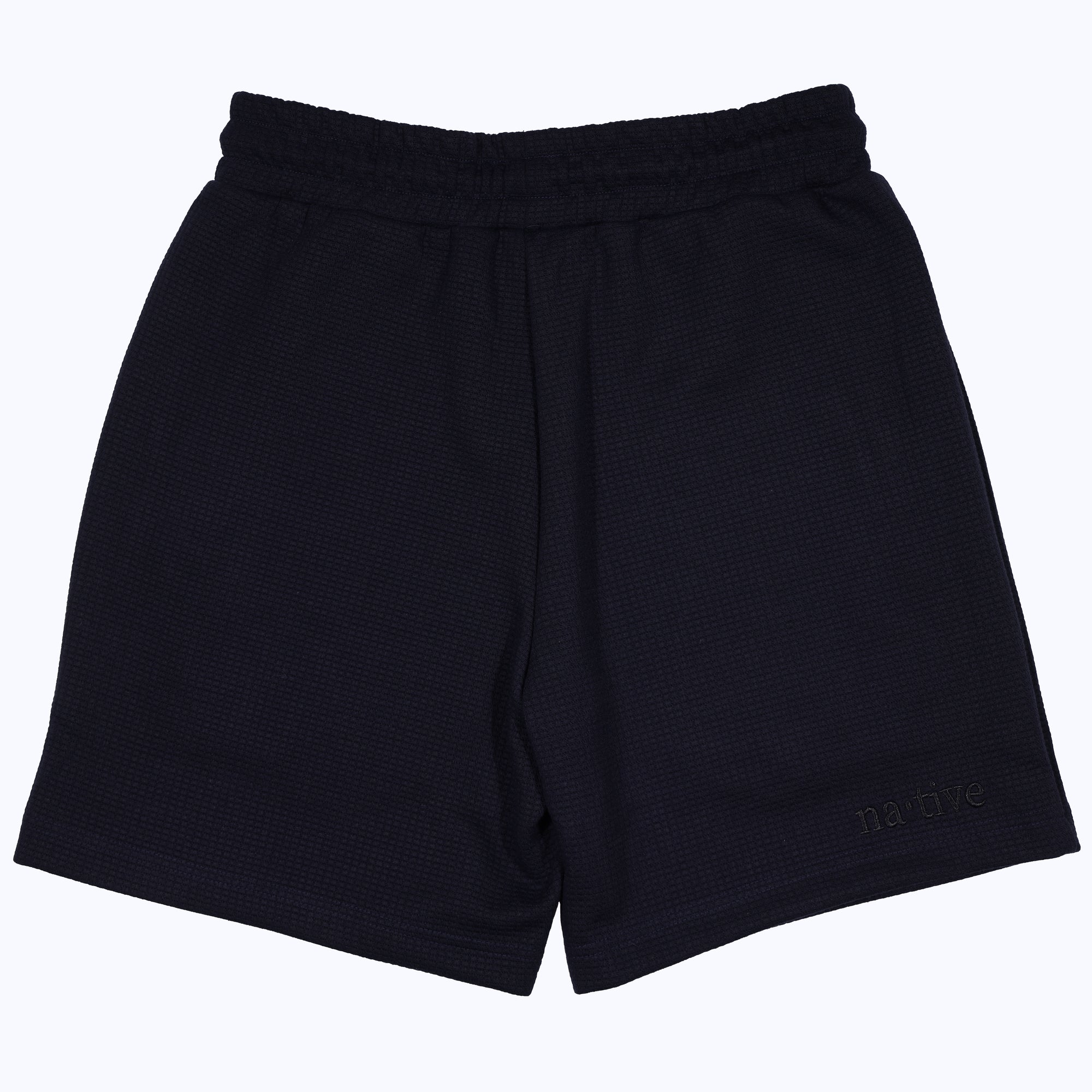 waffle shorts in midnight blue