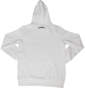 box hoodie in white/black