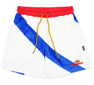 real madrid velour shorts in home
