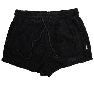 sherpa shorties in blackout