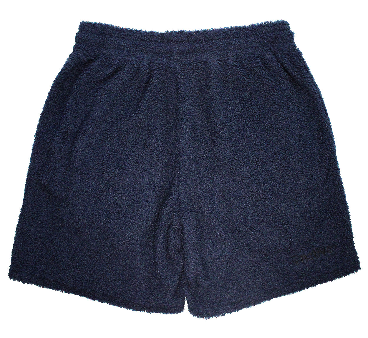 sherpa shorts in navy