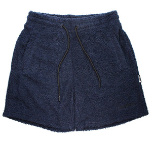 sherpa shorts in navy