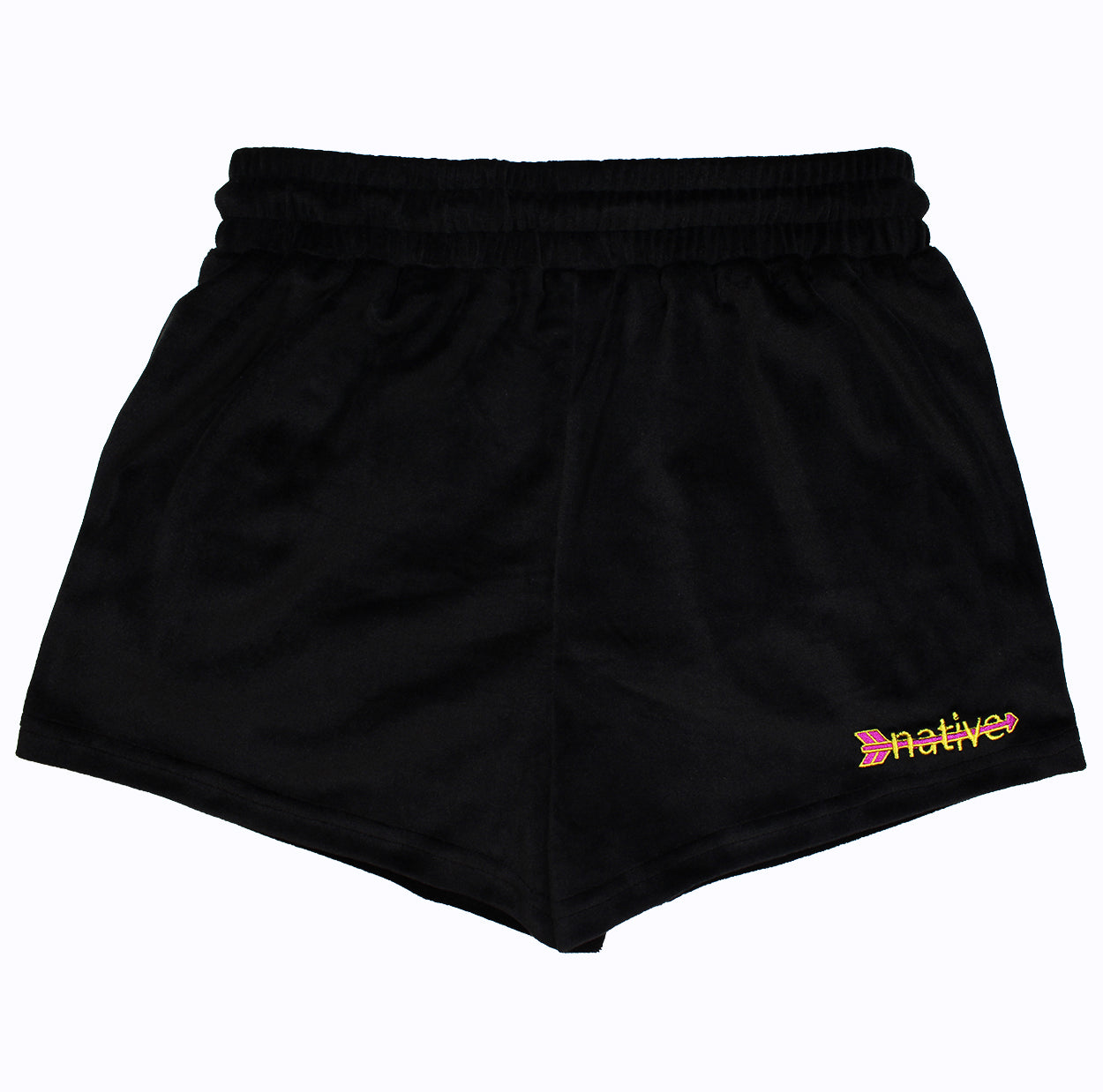 velour shorties in venice beach (black)