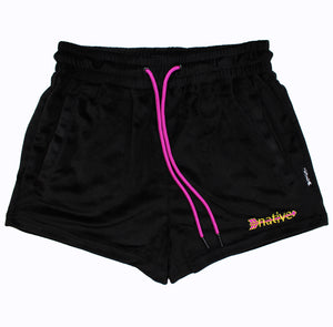 velour shorties in venice beach (black)