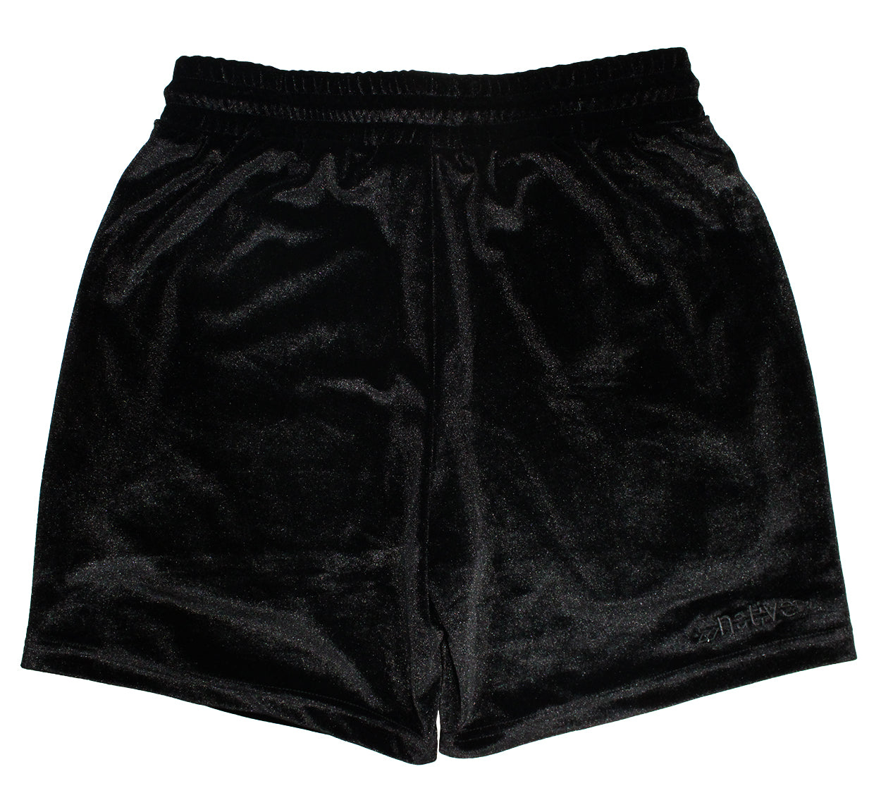 velvet shorts in blackout