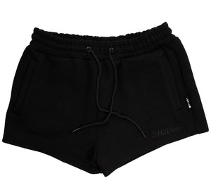 waffle shorties in blackout