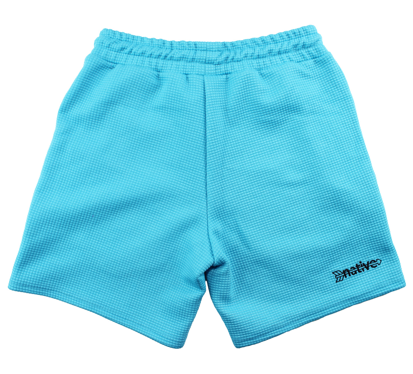 waffle shorts in candy blue