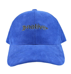 corduroy snapback in royal