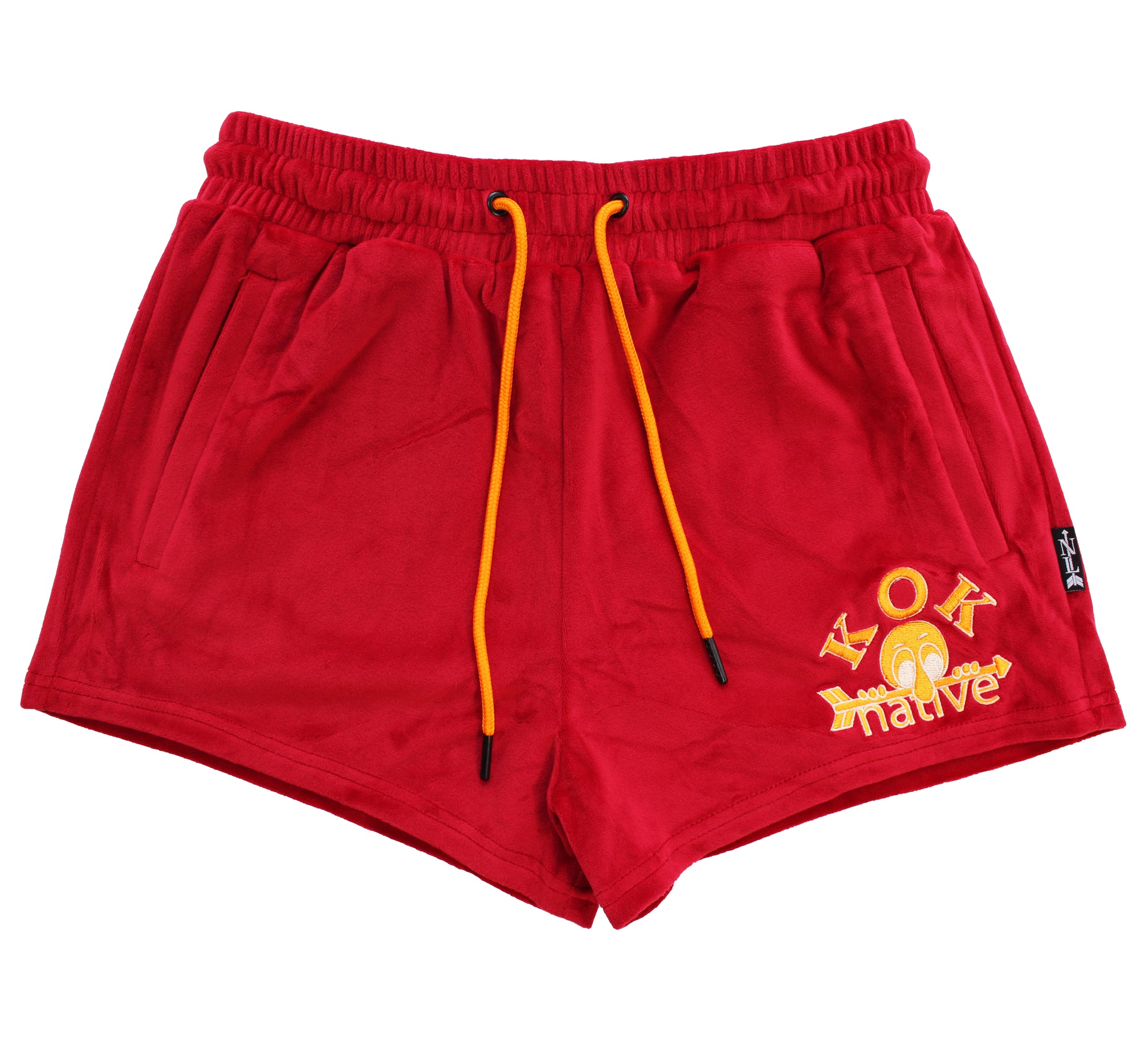 velour shorties in hickory with kilroys on kirkwood