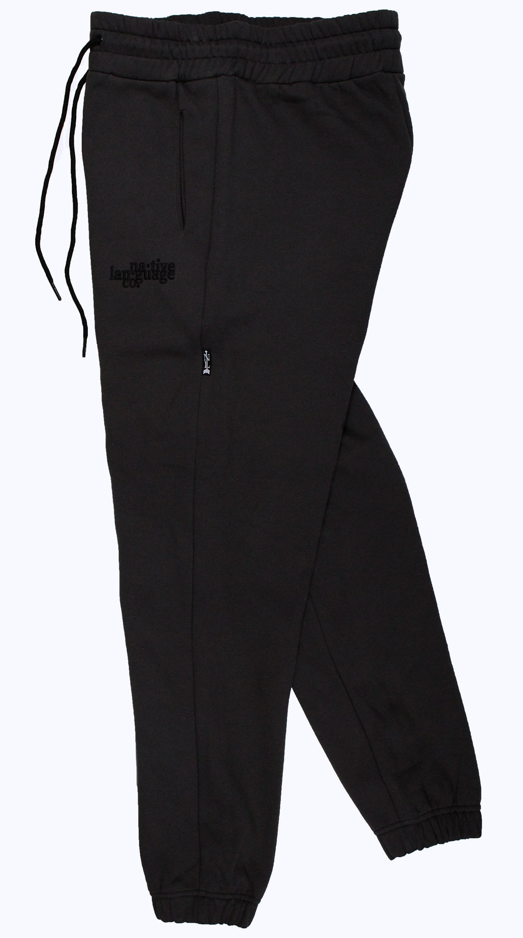 sweatpants in charcoal/black