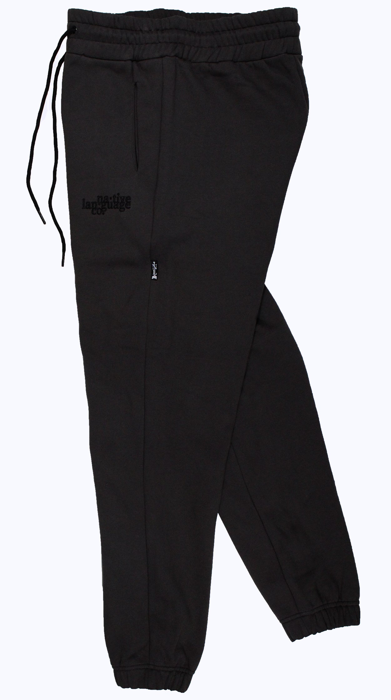 sweatpants in charcoal/black