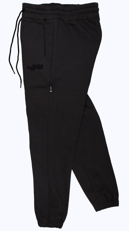 sweatpants in charcoal/black