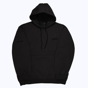 oversized hoodie in charcoal/black