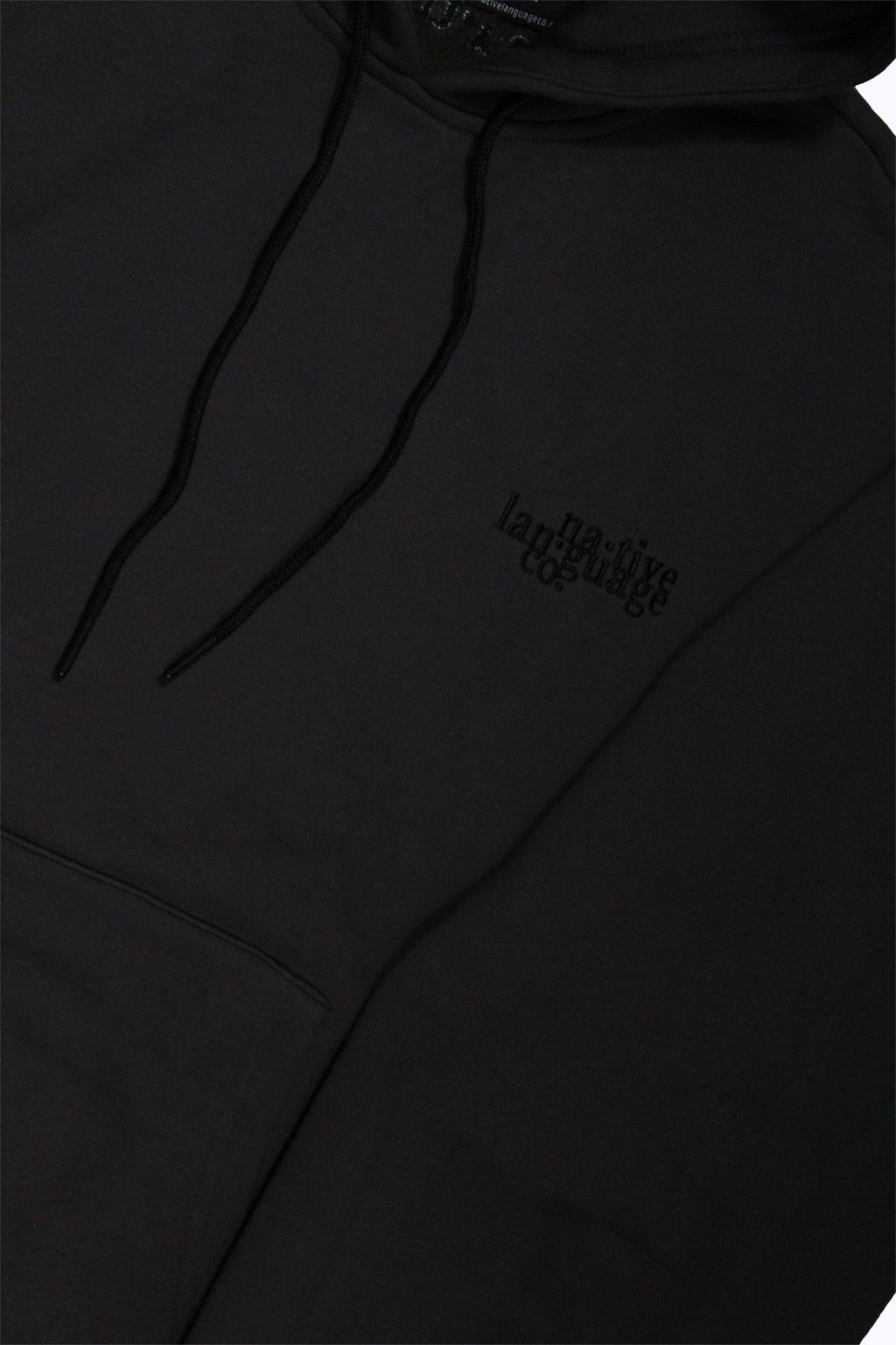 oversized hoodie in charcoal/black