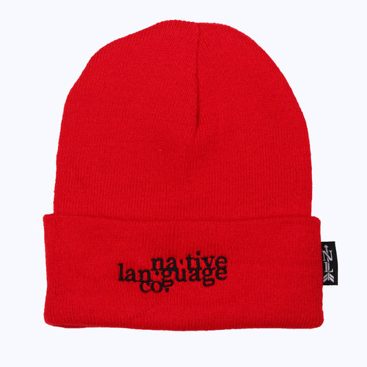 beanie in red