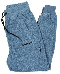 sherpa joggers in carolina blue