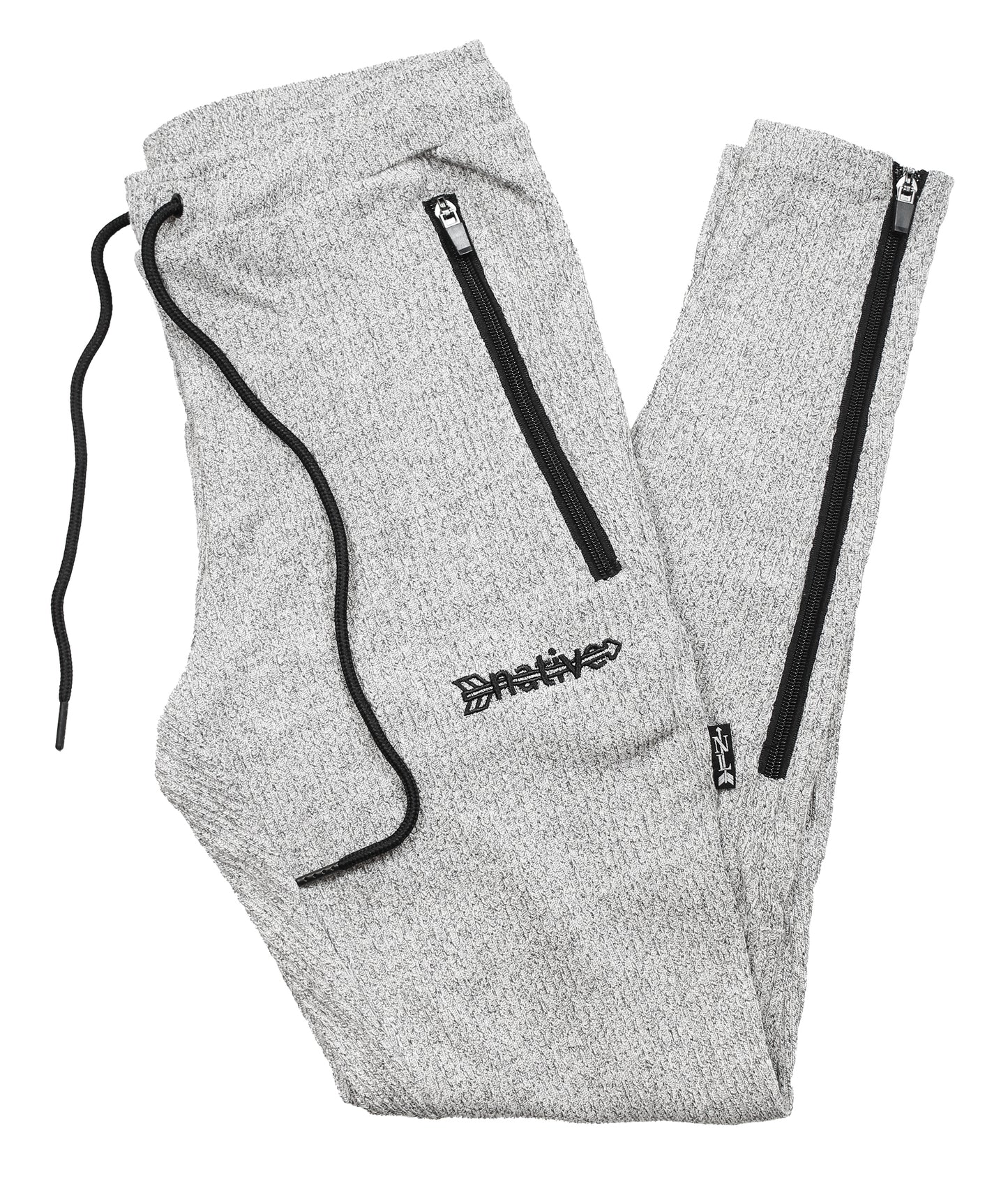corduroy knit soccer sweats in heather gray