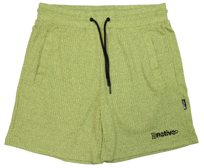 knit shorts in kiwi