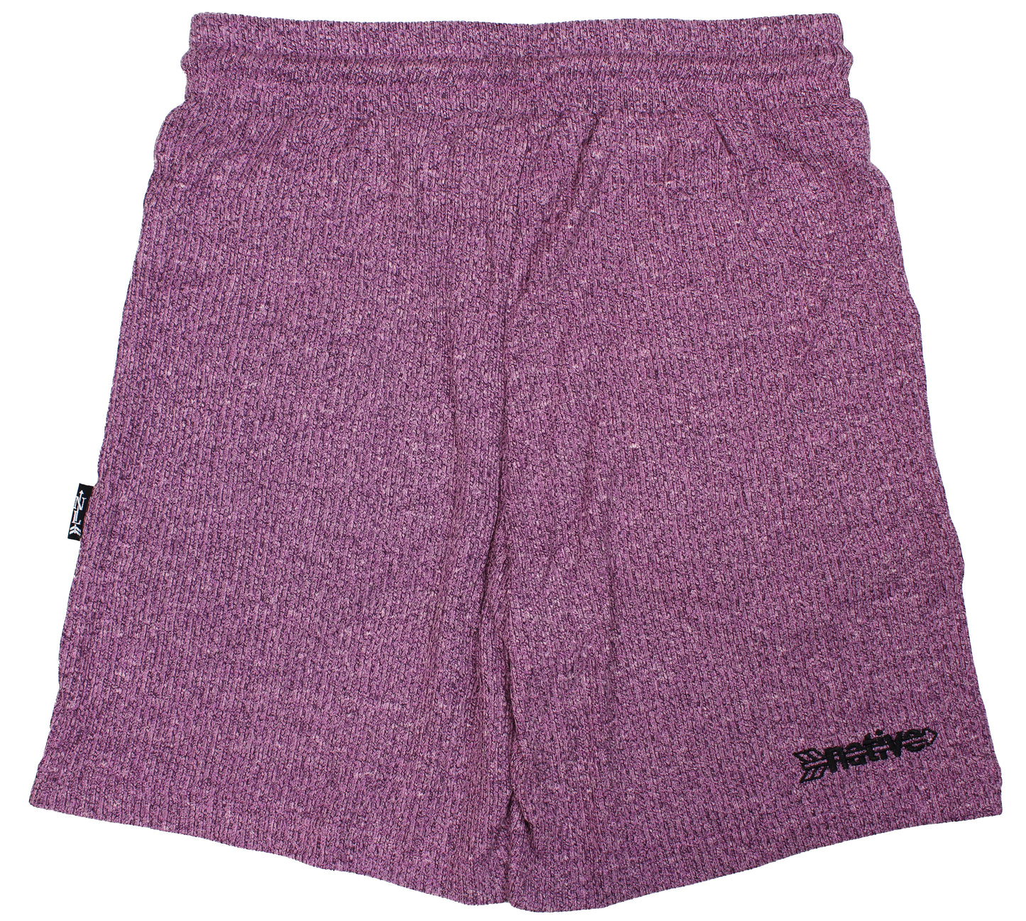 corduroy knit shorts in grape