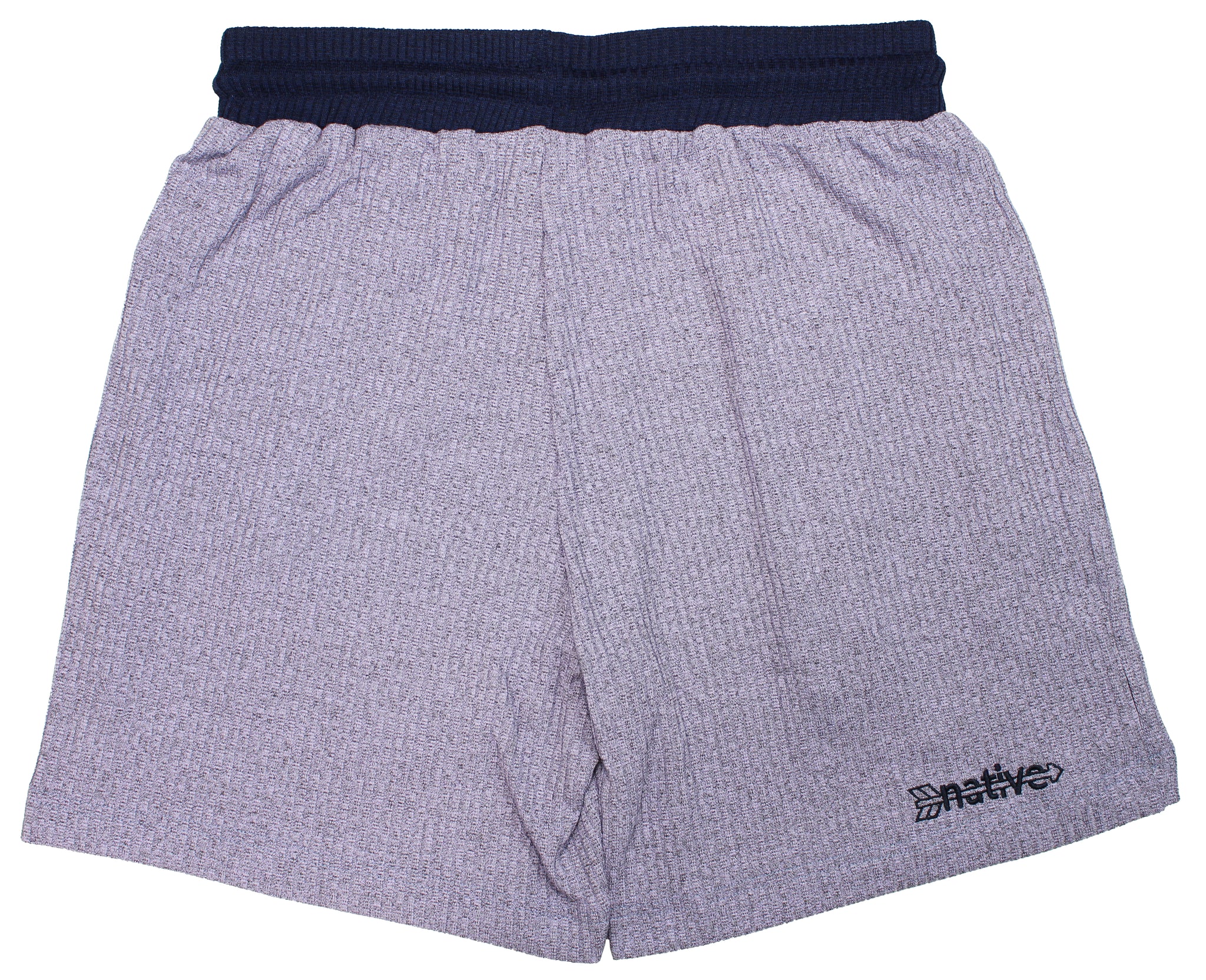 knit shorts in periwinkle