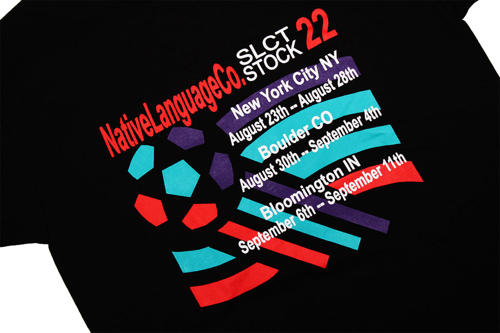 wc 22' SLCT stock tour tee in black