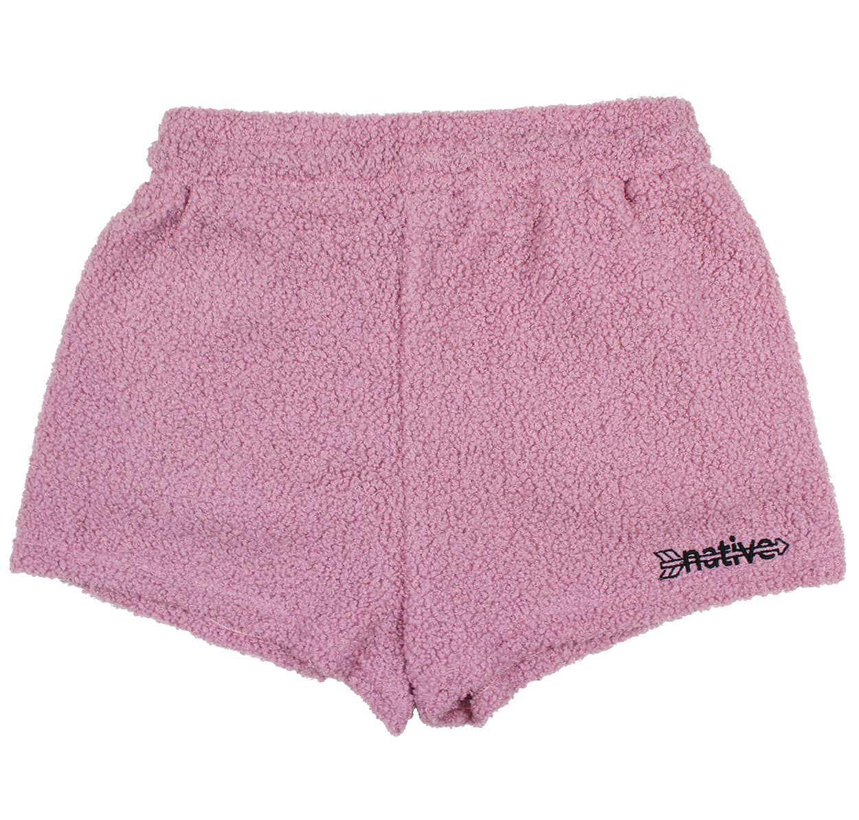 sherpa shorties in lilac