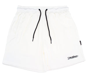 velour shorts in cocaine
