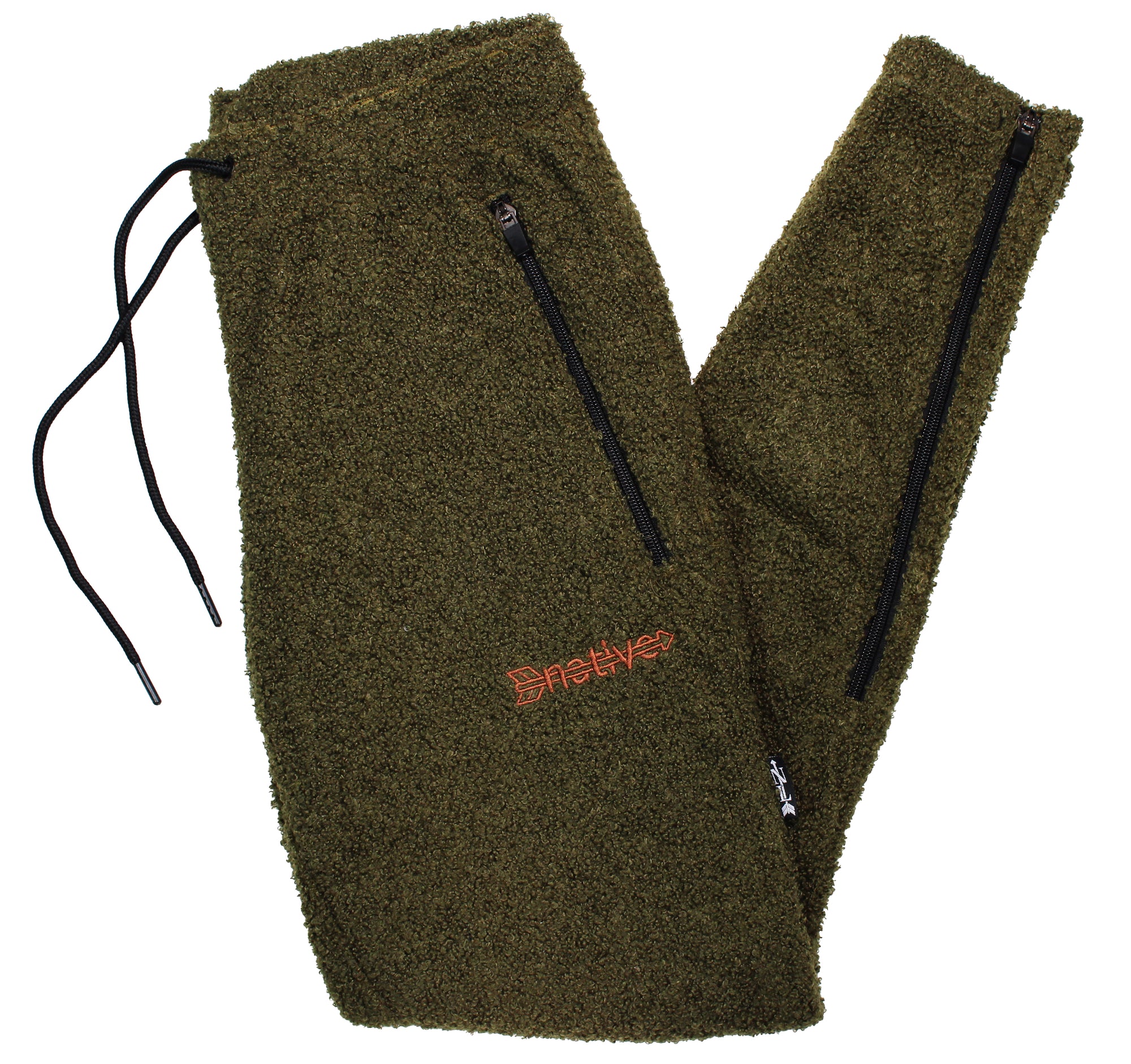 sherpa soccer sweats in army green