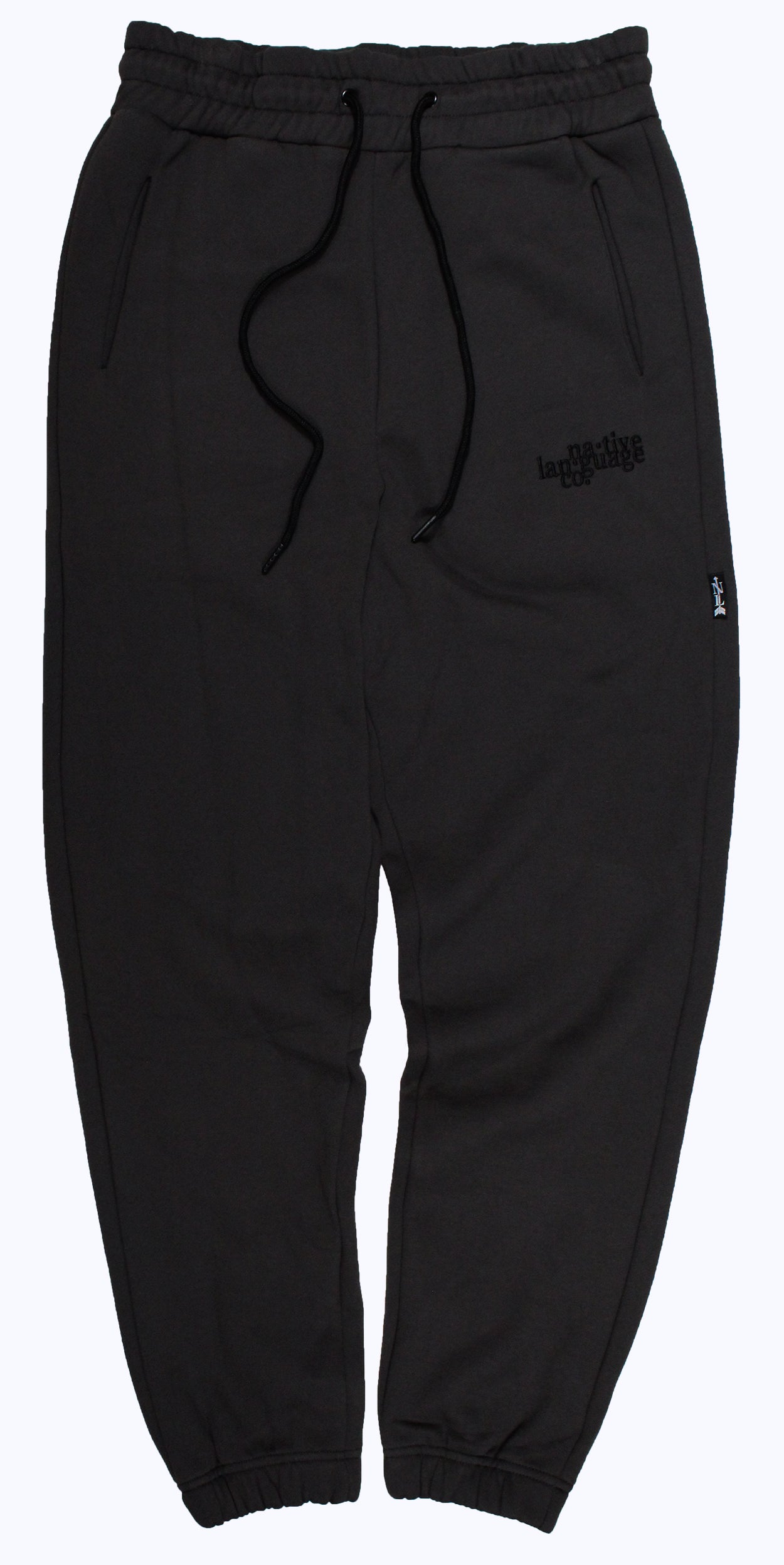 sweatpants in charcoal/black