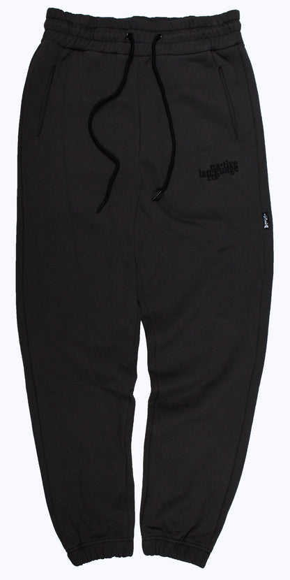 sweatpants in charcoal/black