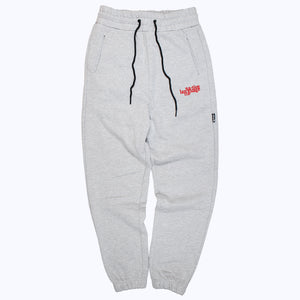 sweatpants in heather gray/red