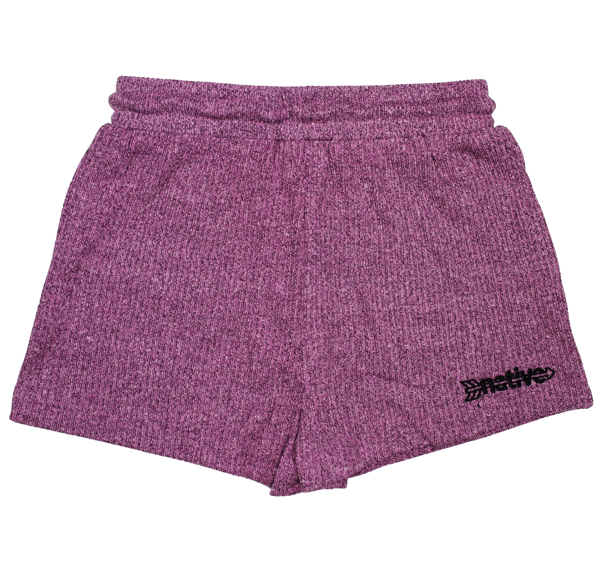 corduroy knit shorties in grape
