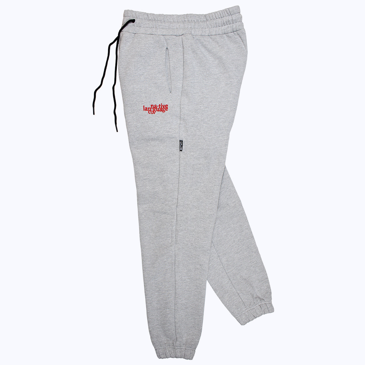 sweatpants in heather gray/red
