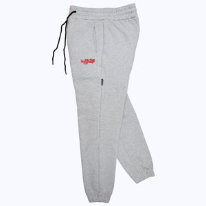 sweatpants in heather gray/red