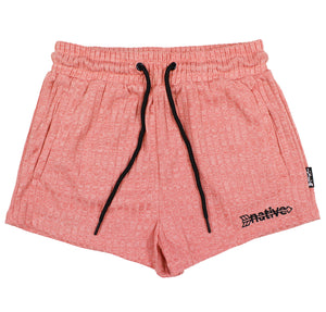 corduroy knit shorties in watermelon