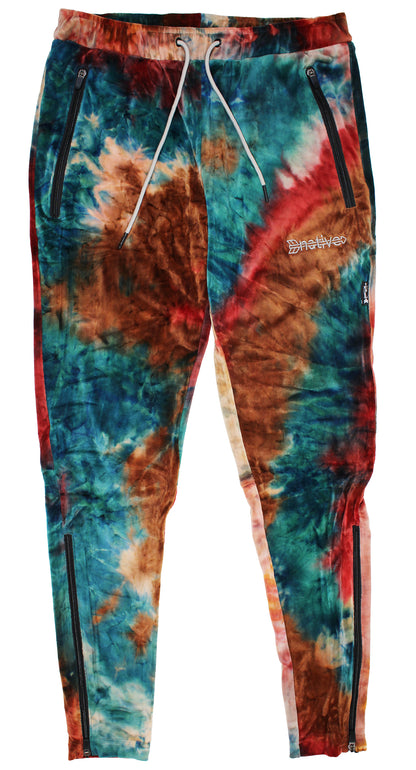 tie dye velour soccer sweats in nebula