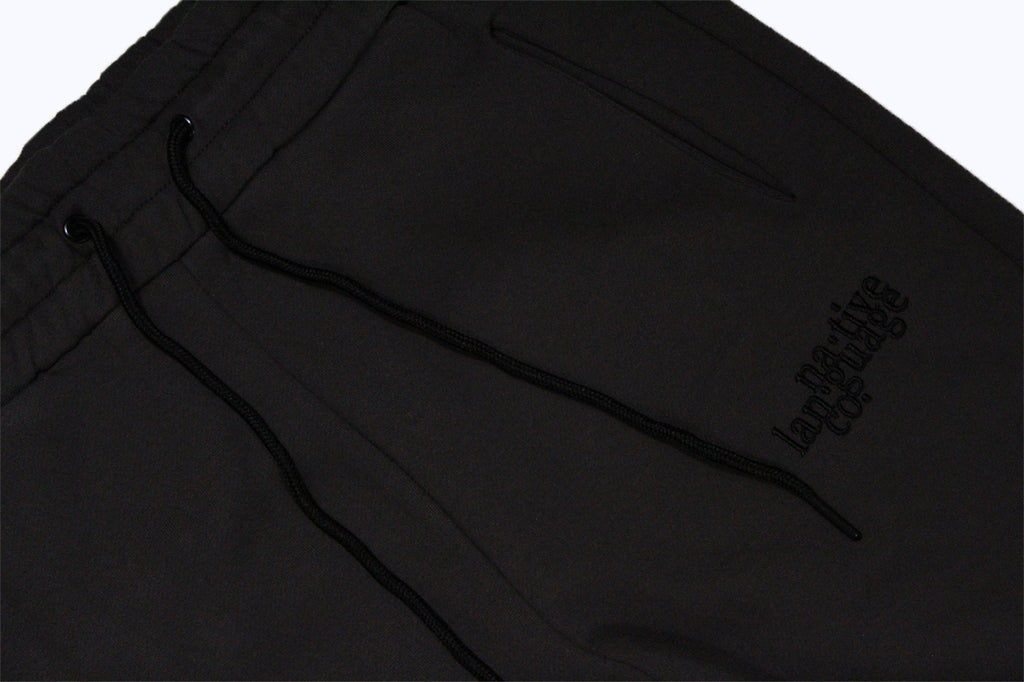 sweatpants in charcoal/black