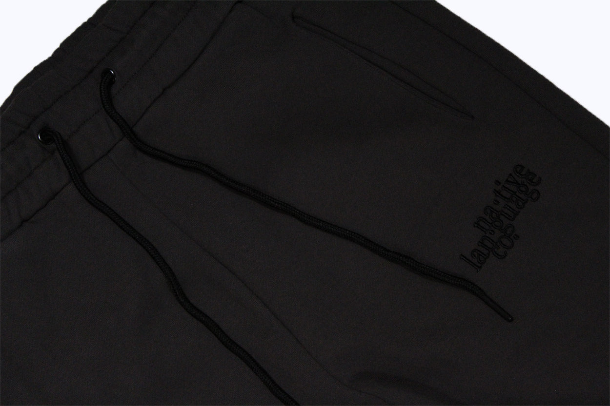 sweatpants in charcoal/black