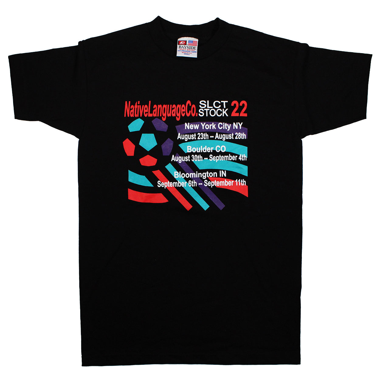 wc 22' SLCT stock tour tee in black