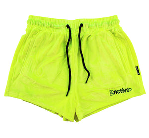 velvet shorties in volt